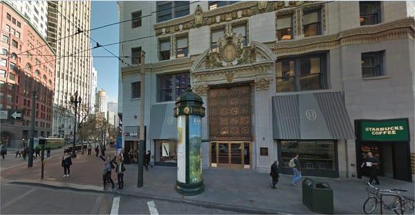 #5 Third Street - the Hearst Building entrance