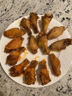 Mild Buffalo and garlic wings