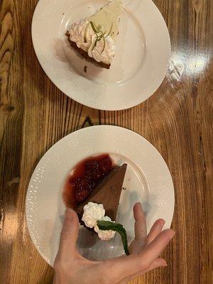 Key Lime Pie  and Chocolate-Espresso Bourbon Pie