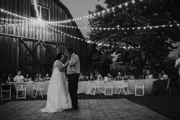 Wedding barn lighting