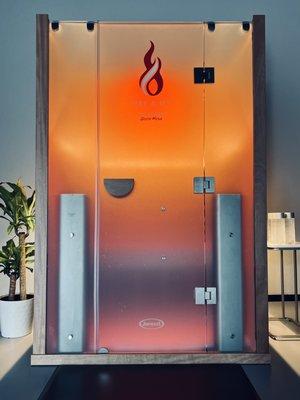 Relax, detox and enjoy the various benefits of our Infrared Sauna up to 175ºF