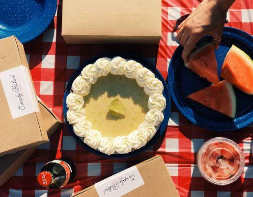 Simply Baked To-Go; pre packed boxes make dinner on the lake a breeze.