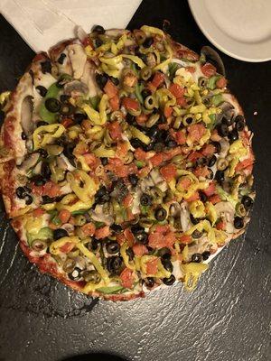 Veggie Pizza with Cauliflower crust