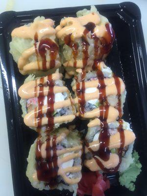 Taylorville roll  crawfish avocado Crab meat creamcheese