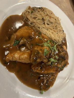 Chicken Marsala w/ angel hair~