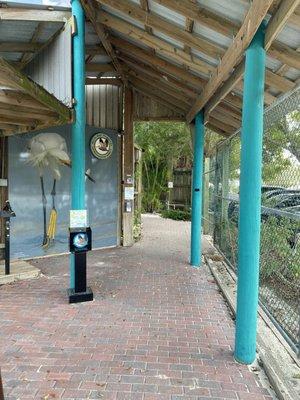 Front entrance path to enter the wild life education center.