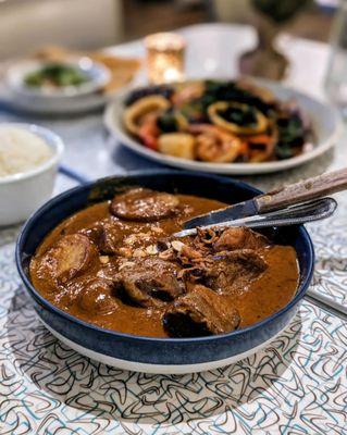 Grandma's "Massaman Lamb" - tasty and luxurious! @bilalandjesseatfood