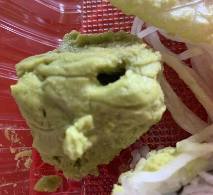 It is real wasabi ! It's very hot but I love it It made me cry bc I ate a lot with sushi's Lol