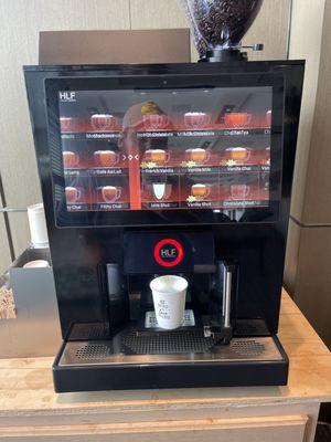 Coffee machine in wait room