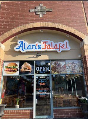 Allen's falafel on Dempster Avenue in Skokie parking in front Mediterranean dining and it's extreme BEST