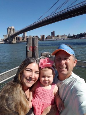 Dr. Mollo, wife Jennifer, and daughter, Brooklyn.