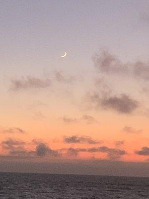 Crescent Moon Rising after Sunset