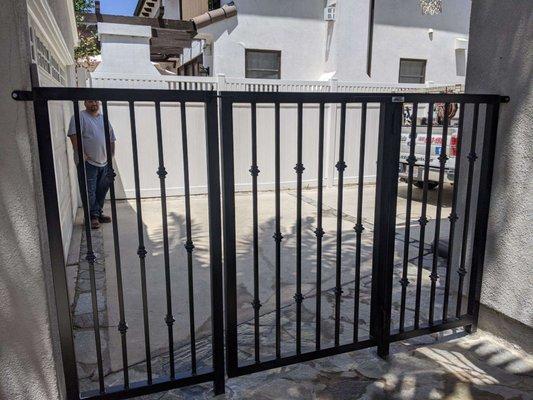 Pedestrian Gate with Panels