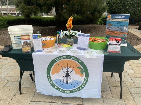 Orange County Mosquito and Vector Control table