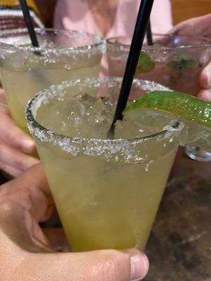 Margaritas & a Blueberry Mojito...Yum!