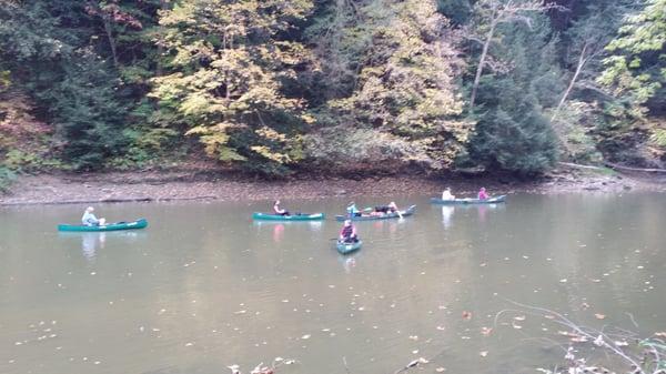 Beautiful fall canoe trip