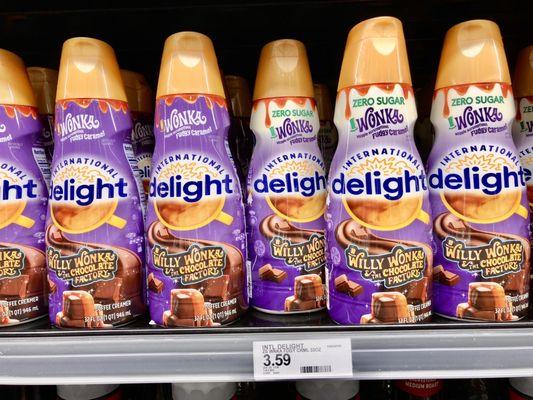 Willy Wonka Fudgy Caramel Coffee Creamer