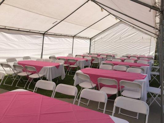 Canopy, Tent, Table, Chair and Lenin Rental