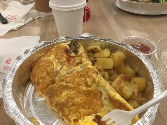 This was a Denver Omelette & home fries. OMG, very tasty , home fries cooked to perfection. I will visit again.