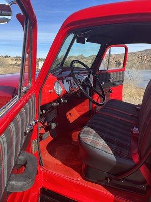 1952 GMC Truck interior - driver side