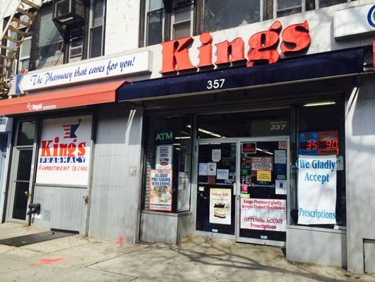 Kings main location, 357 Flatbush Ave in Brooklyn.