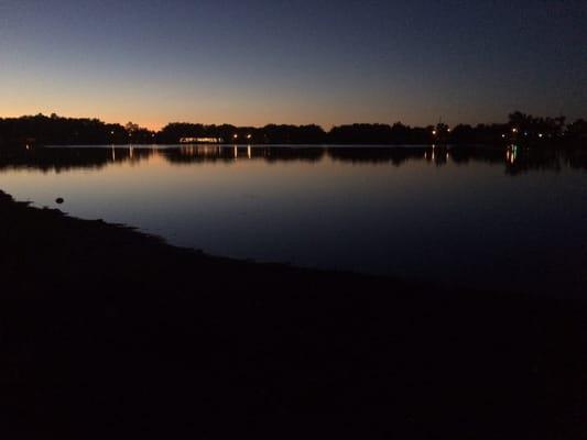 Night reflections off of Sloan's lake