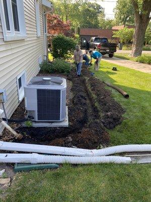 Sump pump Drainage