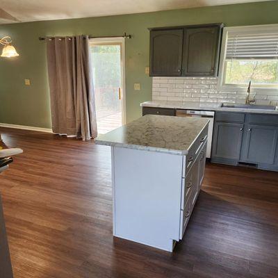 Deep cleaned kitchen