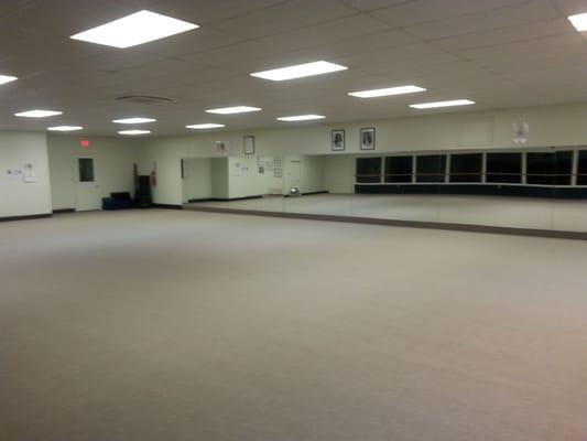 The main dojo floor at the Martial Arts Institute.