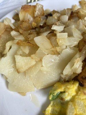 Home fries with onion