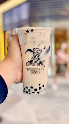 Jasmine Green Milk Tea  @phidingthefam