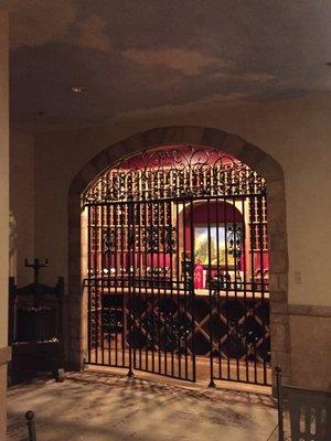 Wine room in the lobby