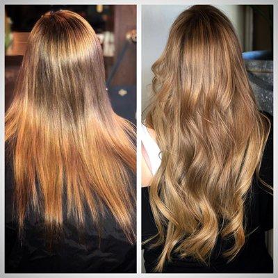 Tape-in Extensions done by Drea Erben