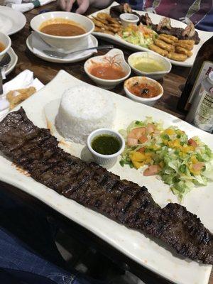 Churrasco steak. Delicious and huge portion.