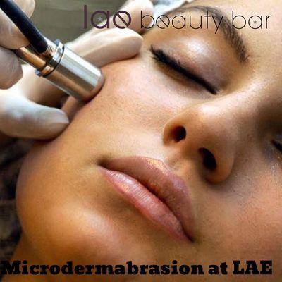 Skincare services available at LAE