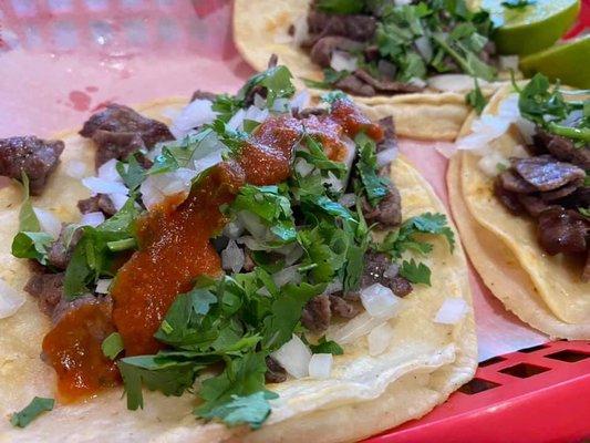 Steak tacos Mexican style