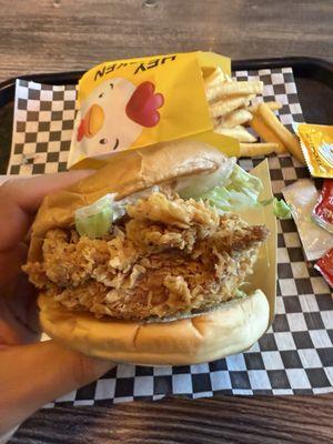 Spicy chicken sandwich