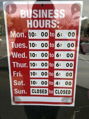 Business hours