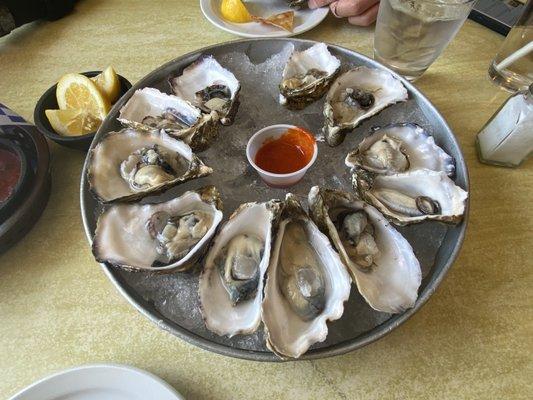 Dozen oysters