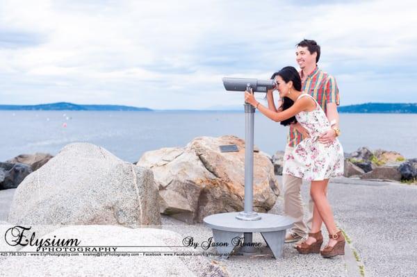 Carefree engagement session for a lovely couple.