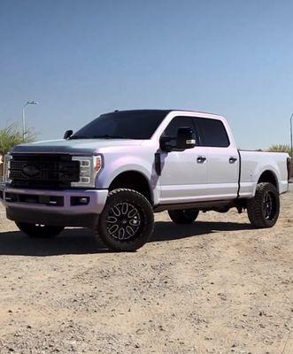 F250 Full Wrap in Space Candy Grey/Purple