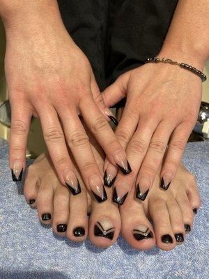 Perfect no chip gel. Perfect gel pedicure by Kathy and Tina.