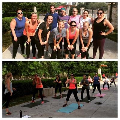 Our Barre Class on the Katy Trail.