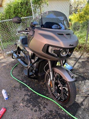 Motorcycle- paint prep and clay bar