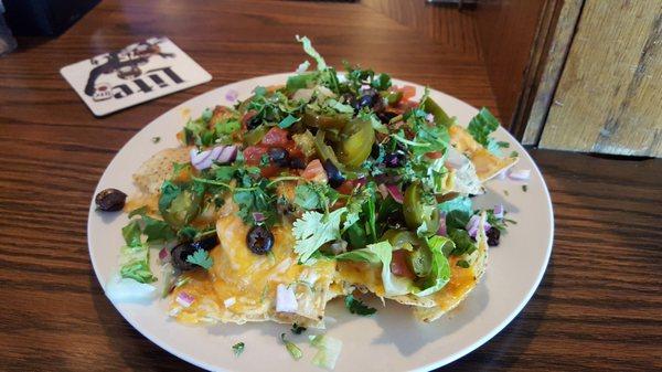 Meat free nachos