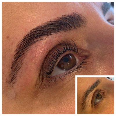 Brow lamination and Keratin Lash Lift