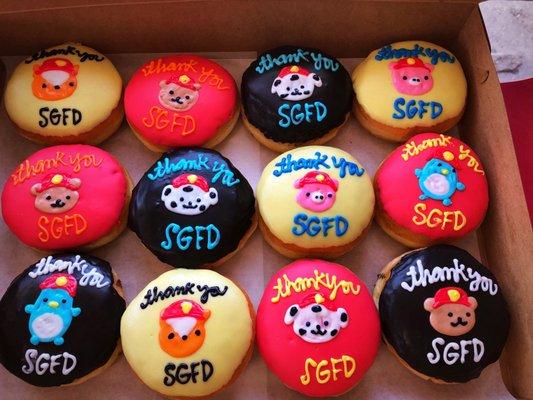 donuts for the fire department~