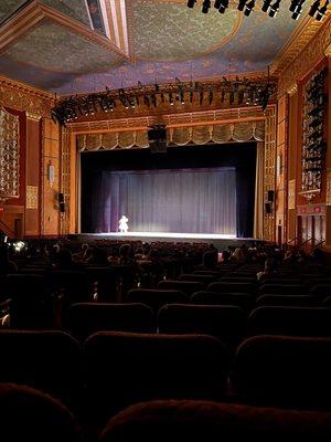 The main stage at the Warner.