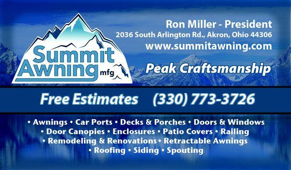 Summit Awning Mfg Corp.