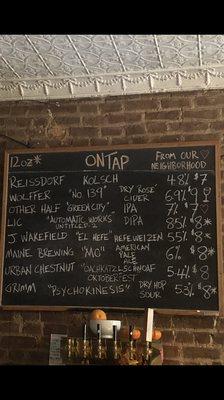 Tap list, 10-6